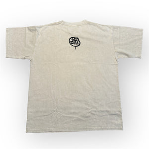 CREAM (FAST LANE) ACID WASHED T-SHIRT